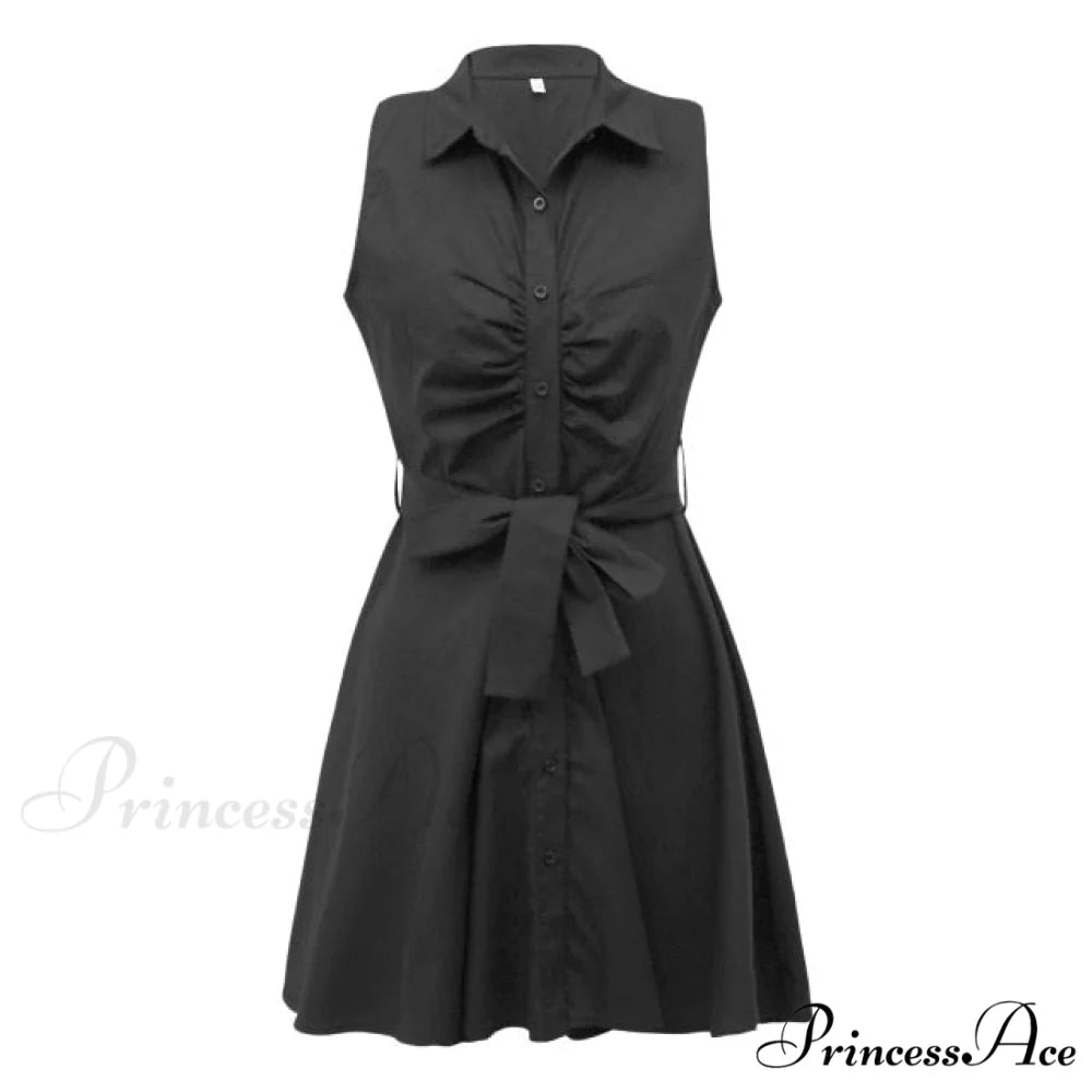 Sexy Party Colorful Print Dress Black 4 / S