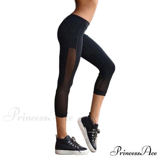 Sexy Push Up Capris Leggings Black / S