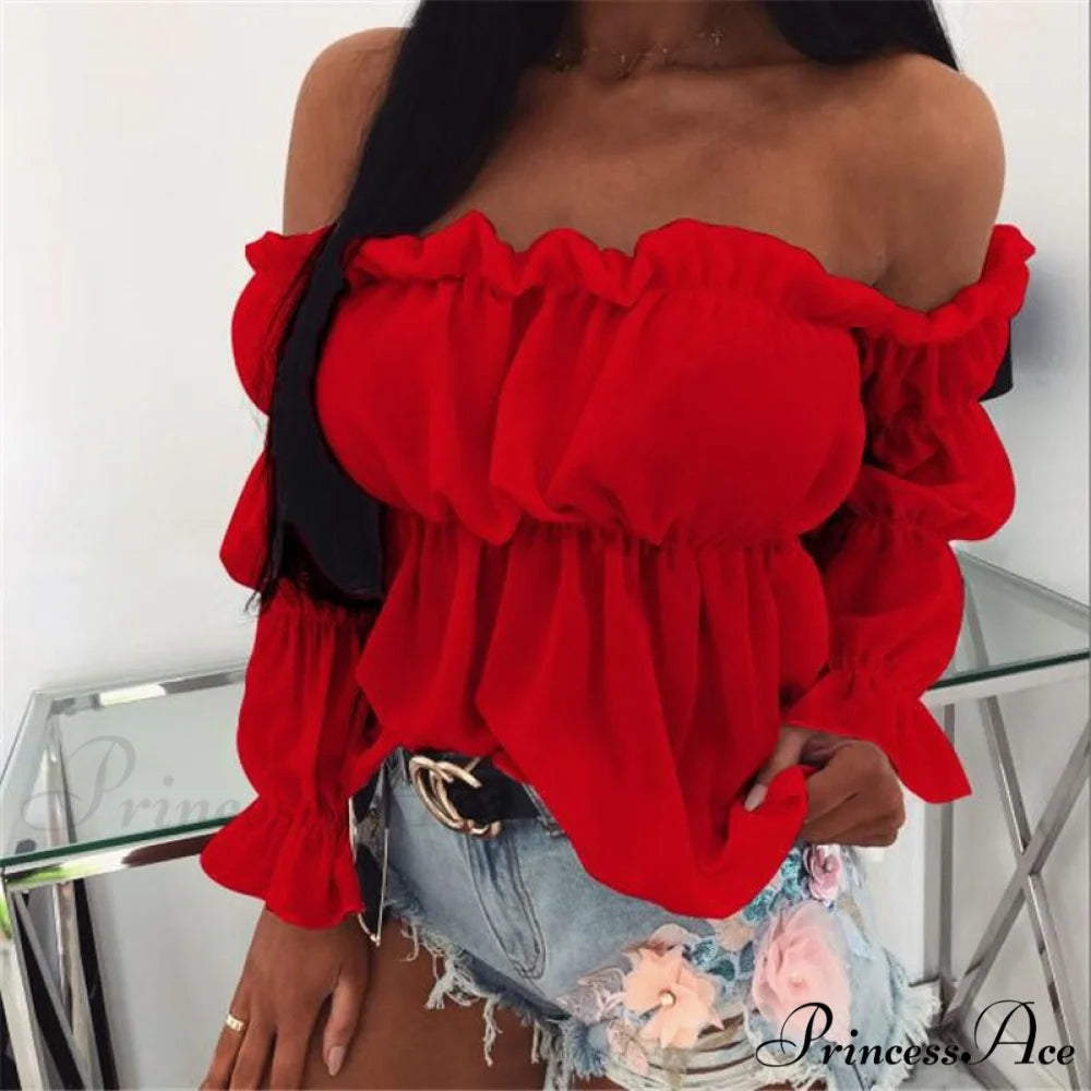 Sexy Shirt New Office Street Tops and Blouses 3 / S