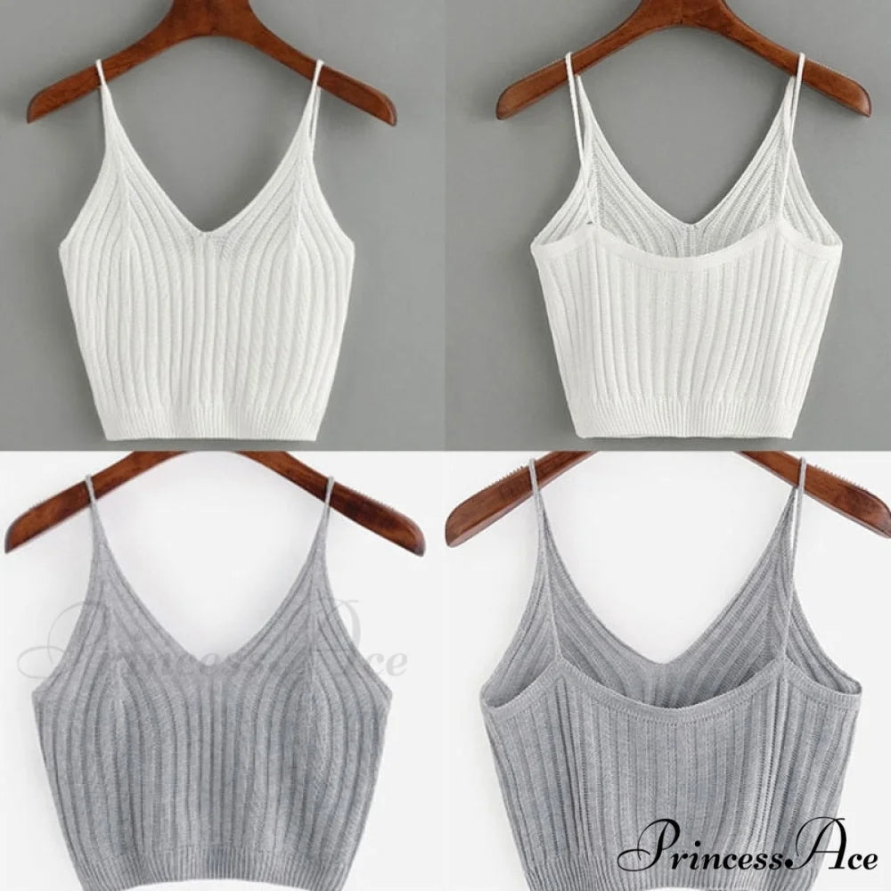 Sexy Strappy Sleeveless Racerback Crop Top