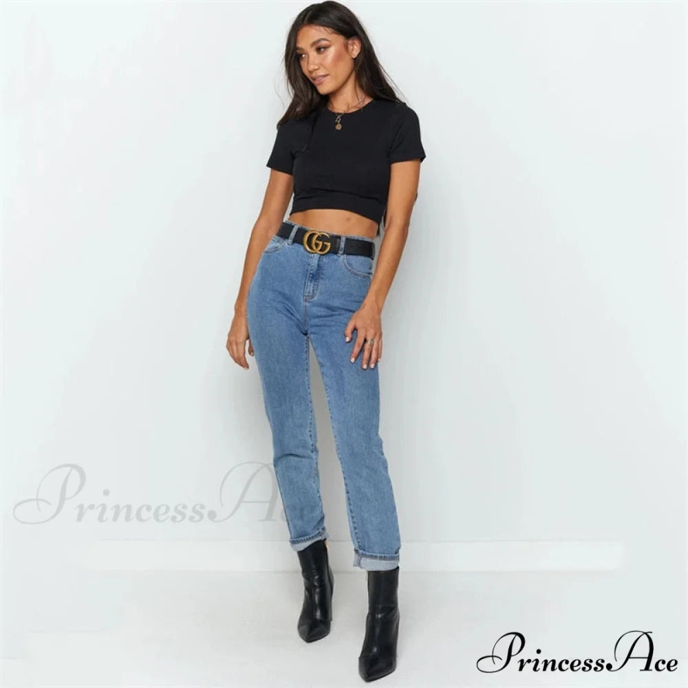 Sexy Streetwear Ribber Black Short Sleeve Tops