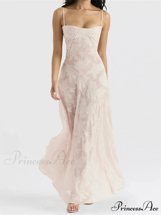 Sexy Women Sleeveless Spaghetti Strap Sling Lace Floral Backless Criss-cross Tie-up Summer Vestidos