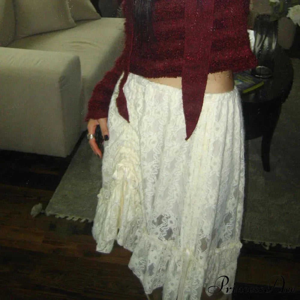 Sheer Translucent Retro Cinch Bandage Skirt skirt-250126