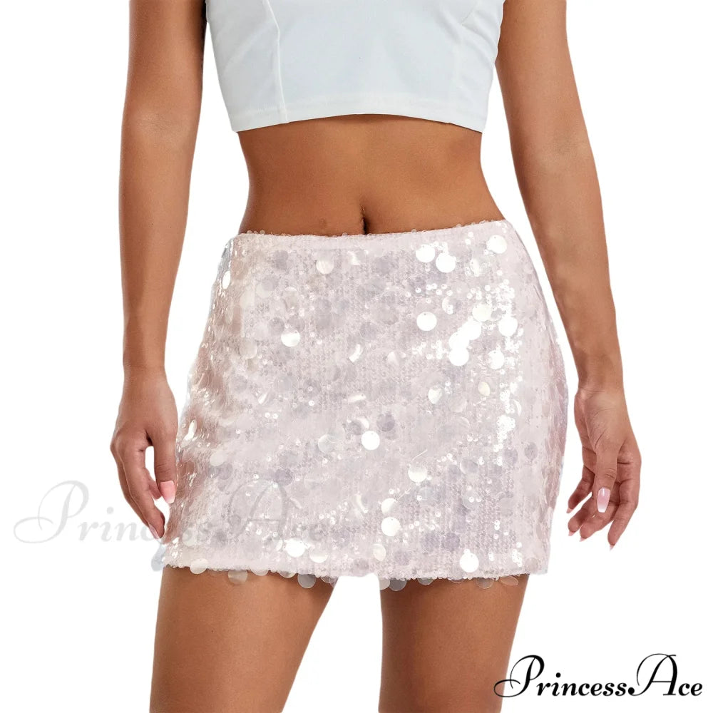 Shimmer Sequin Sparkle Mini Skirt gold / S skirts-250223