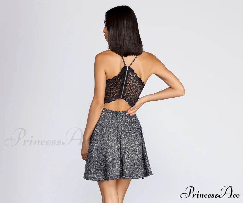 Shine Bright Stylish Skater Dress