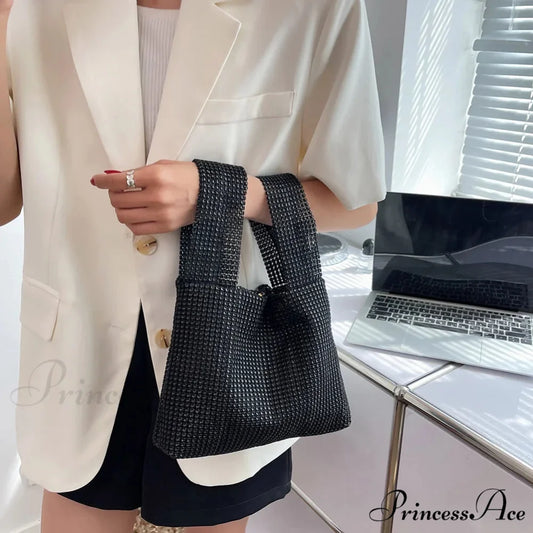 Shiny Crystal Glitzy Night Wristlet wristlet-250126