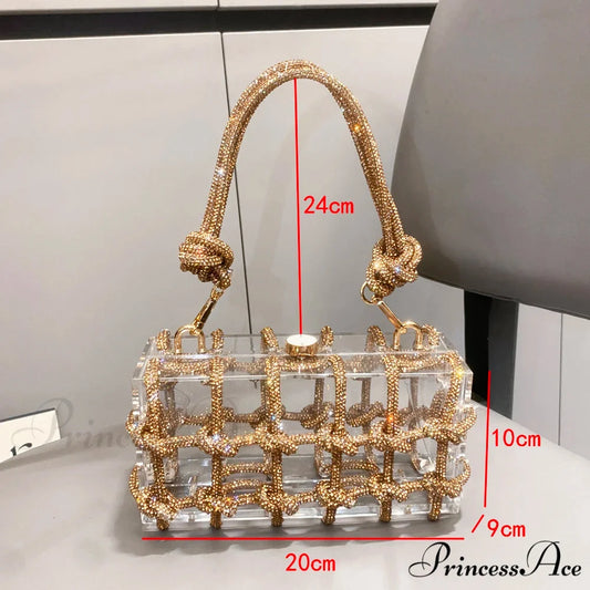 Shiny Crystal Handcrafted Nighttime Clutch Purse clutchbag-250126