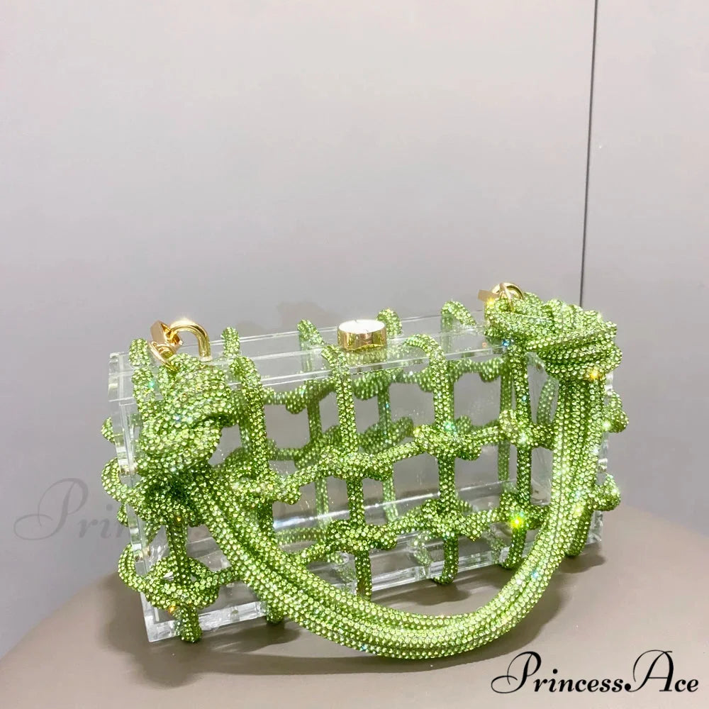 Shiny Crystal Handcrafted Nighttime Clutch Purse clutchbag-250126