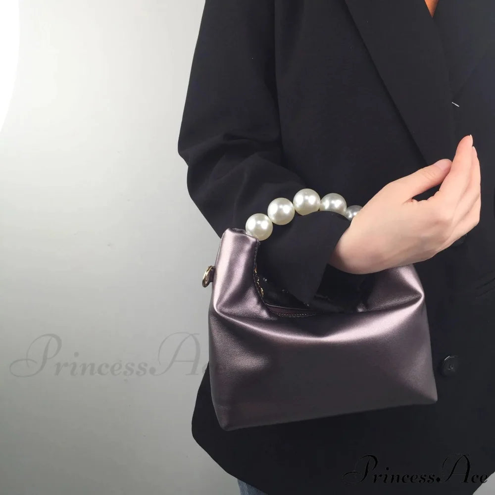 Shiny Grip Stylish Ladies Clutch Purse Purple clutchbag-250126
