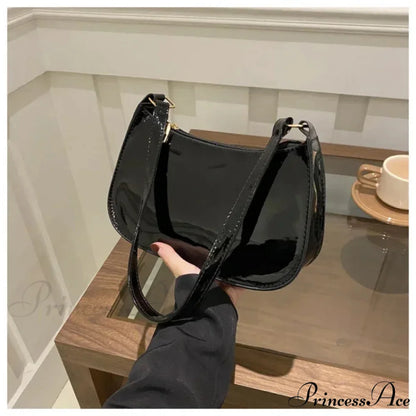 Shiny Leather Designer Shoulder Purse shoulder-250126