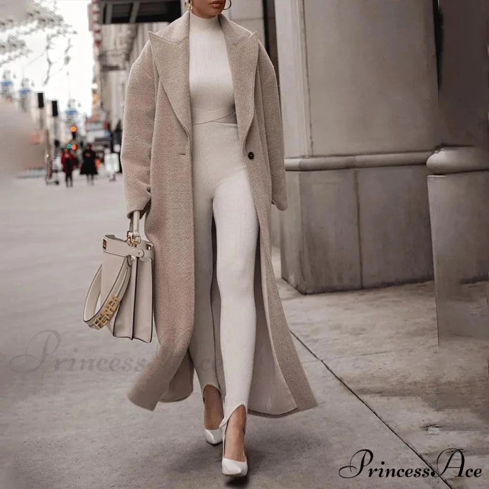 Shirt Collar Soft Rotate Collar Cold Weather Overcoat overcoats-241228