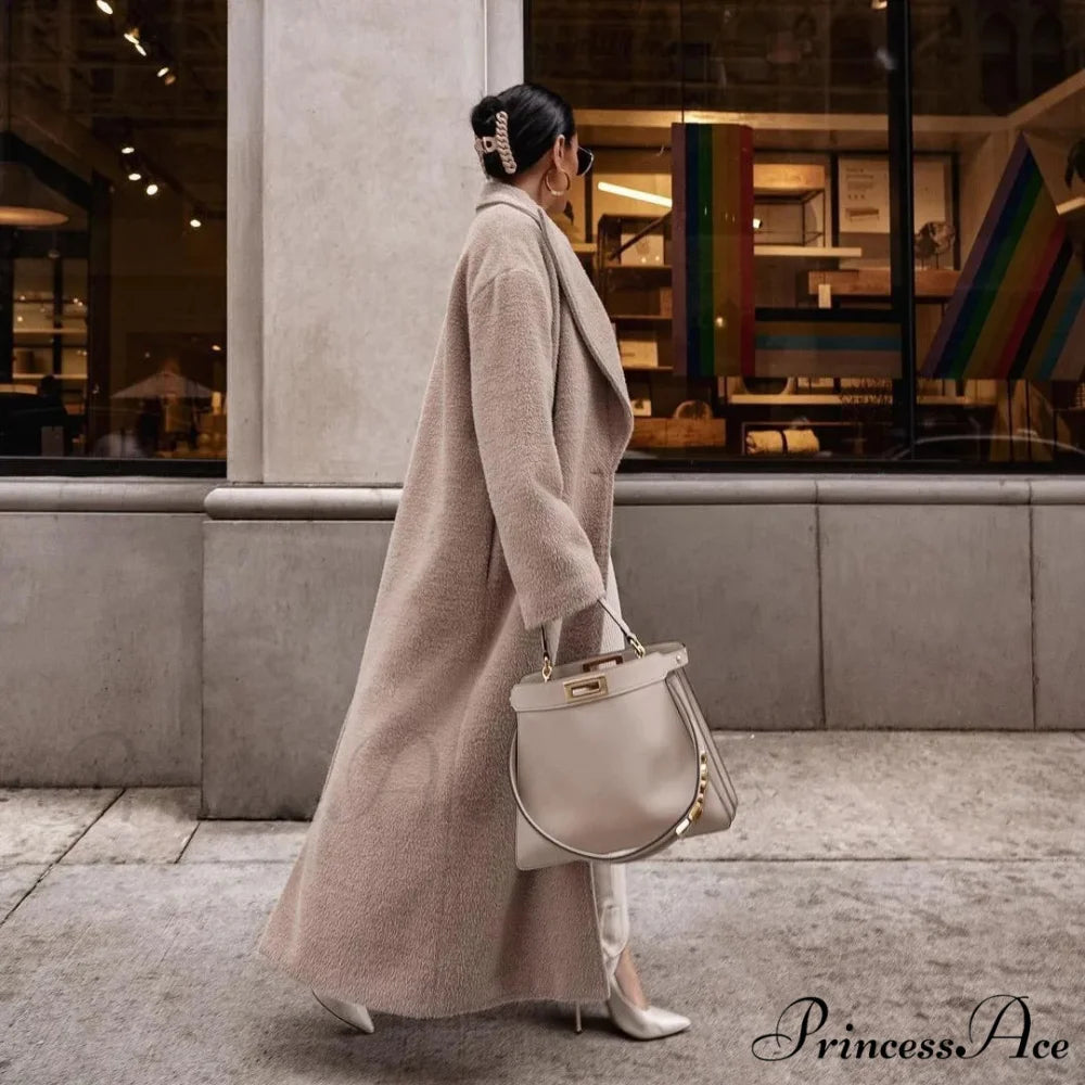 Shirt Collar Soft Rotate Collar Cold Weather Overcoat overcoats-241228