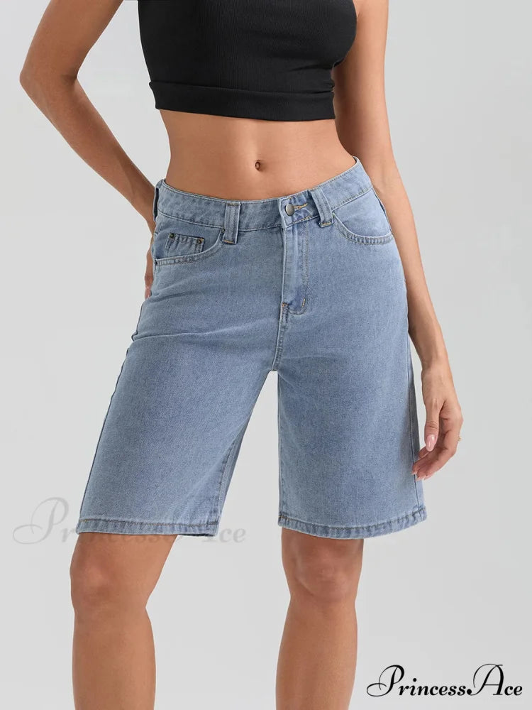 Short Button Denim Short short-250223