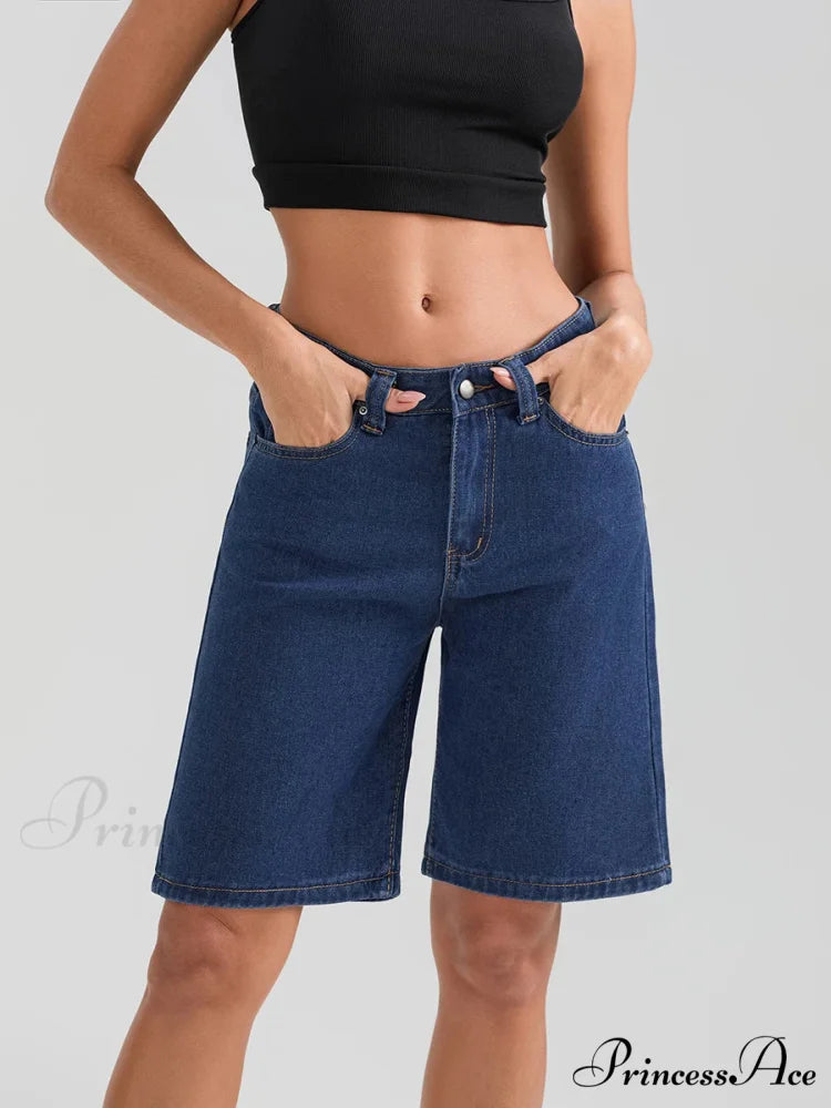 Short Button Denim Short short-250223
