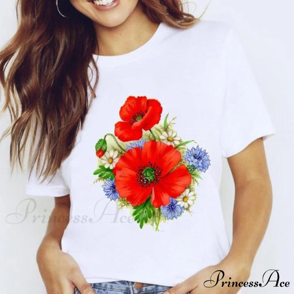 Short Sleeve Lady Clothes Tops