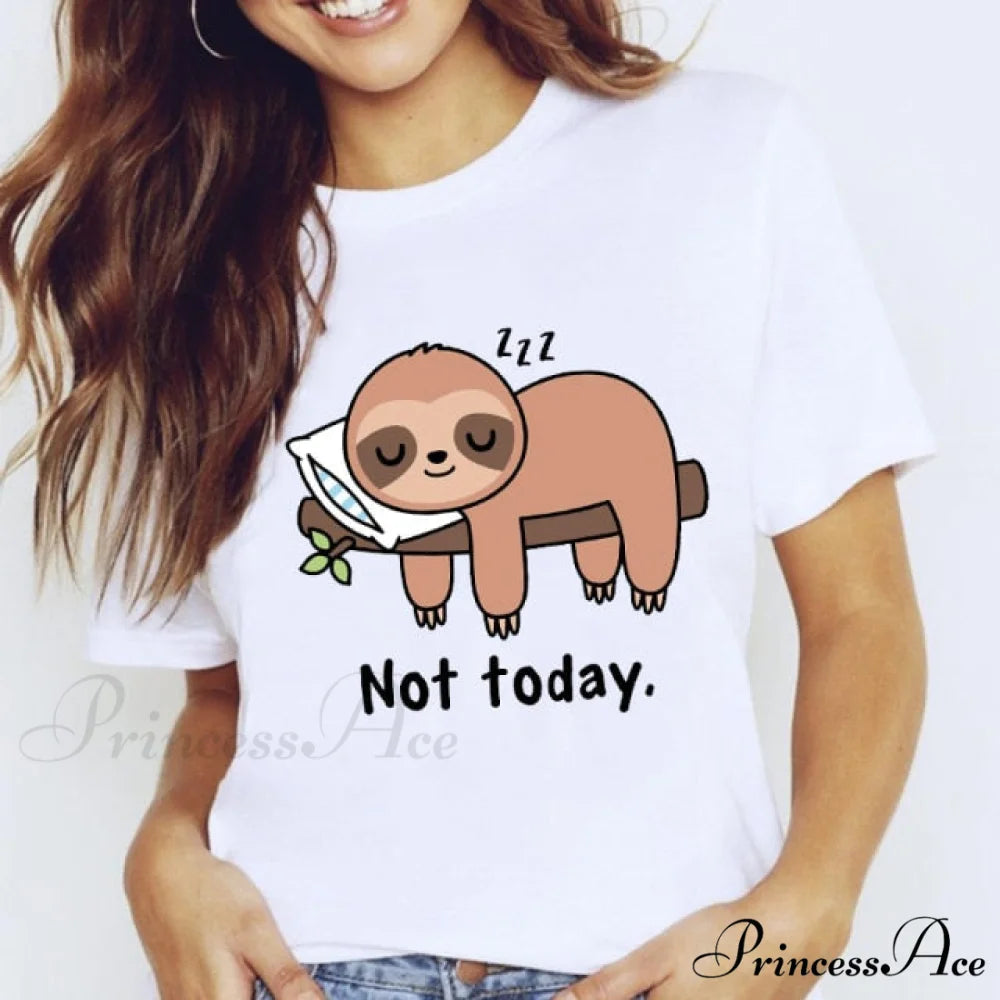 Short Sleeve Lady Clothes Tops koala / S