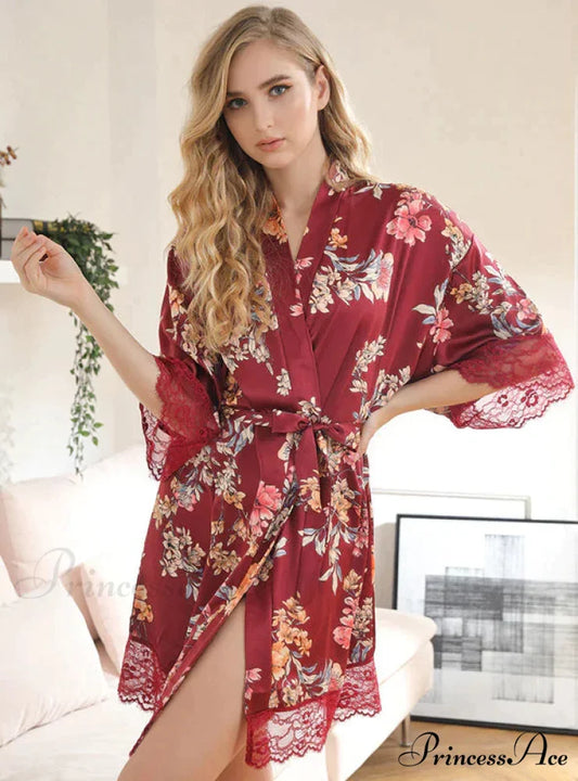 Silk Sleepwear for Home M / white
