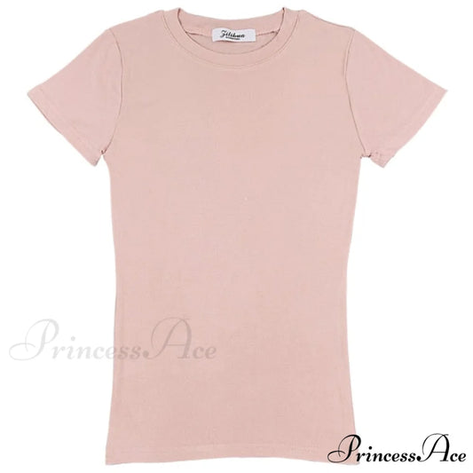 Simple Fashion Girls Tops Tee Pink / One Size