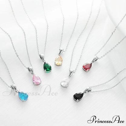 Simple Fashion Stainless Steel Water Drop Pendant Necklace