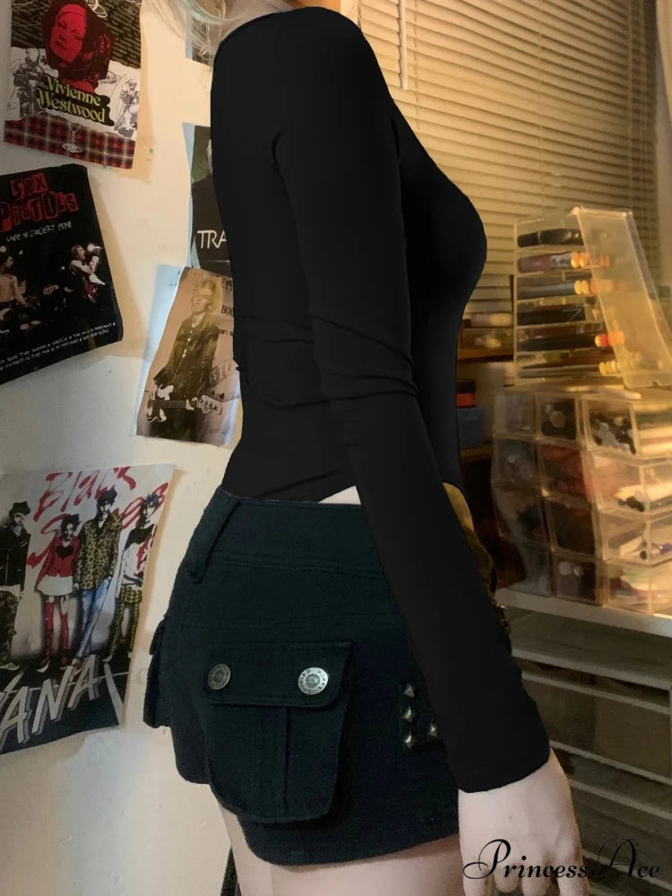 Simple Lace Trim Informal Slim Square Neck Knit Top knittop-250126