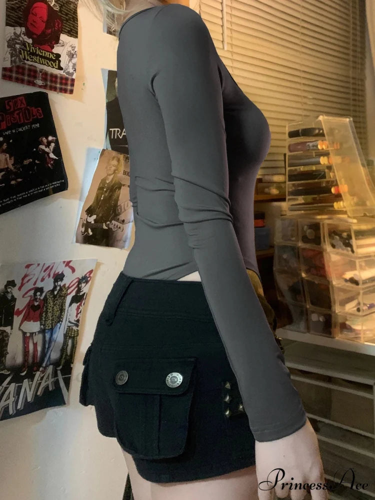 Simple Lace Trim Informal Slim Square Neck Knit Top knittop-250126