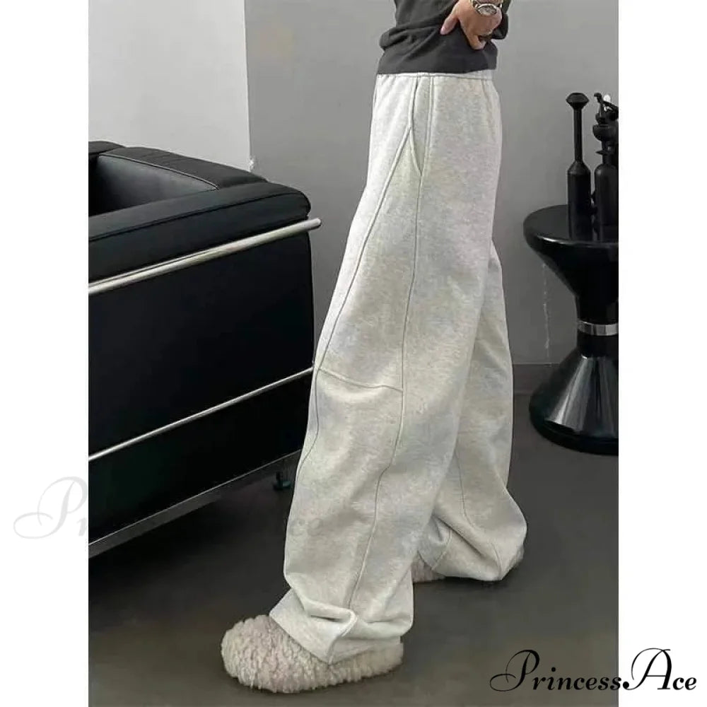 Simple Large Y2K Women Sweatpants Trousers pants-241228
