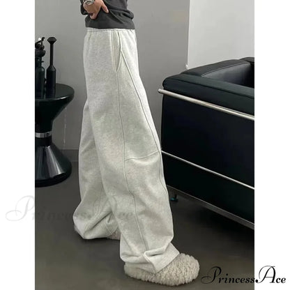 Simple Large Y2K Women Sweatpants Trousers pants-241228