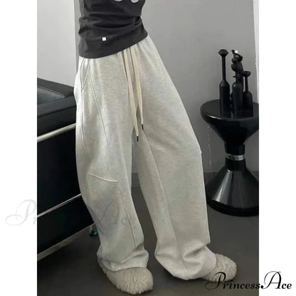 Simple Large Y2K Women Sweatpants Trousers pants-241228