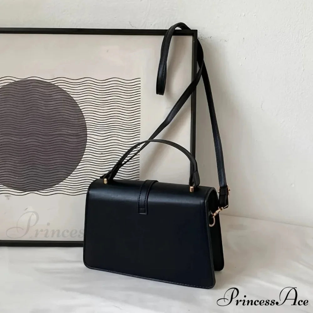 Simple Monochromatic Square Flap Crossbody crossbody-250126