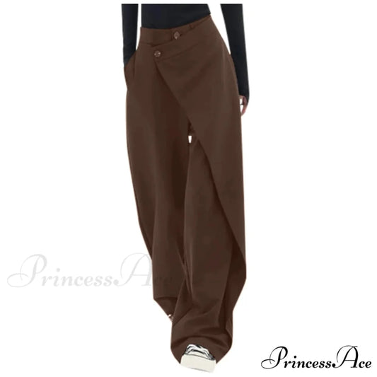 Simple Professional Pants Coffee / S pants-241228