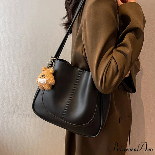 Simple PU Leather Shoulder Bag shoulder-250126