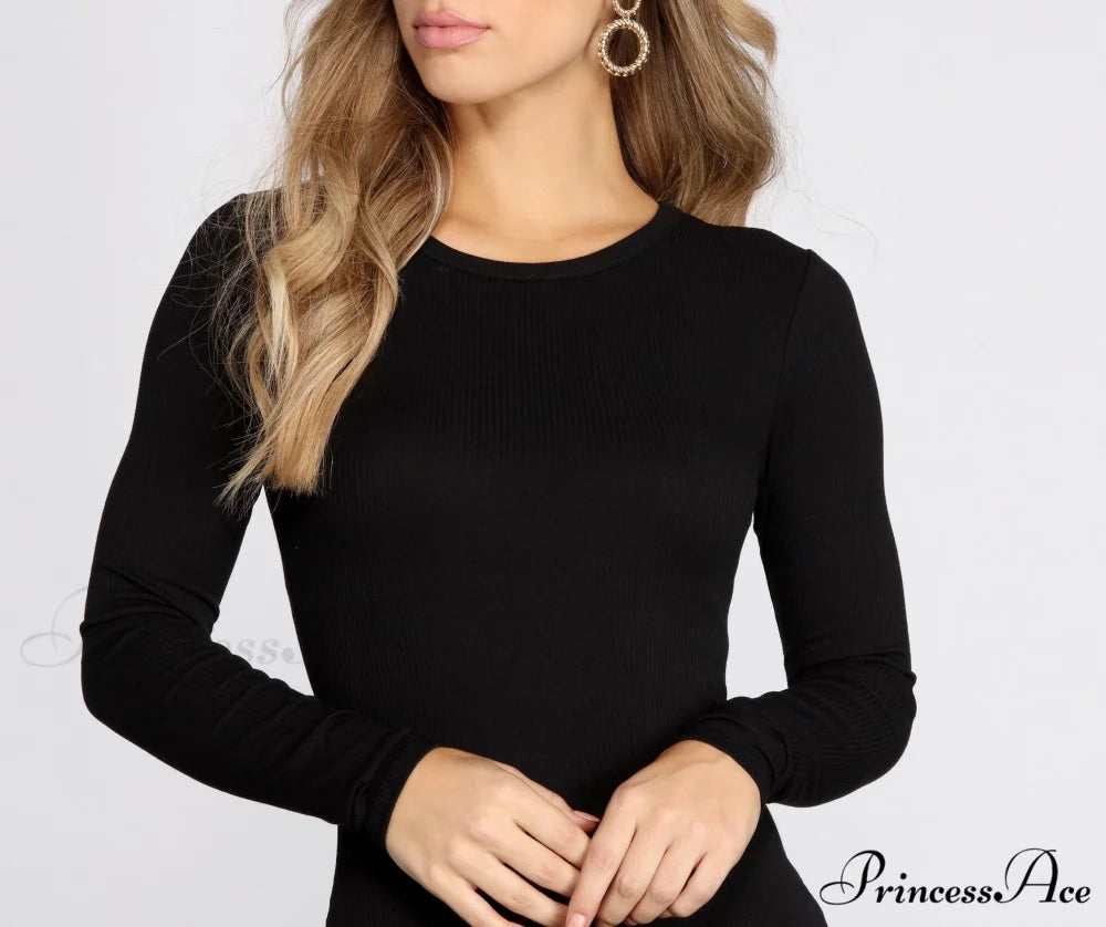 Simply Perfect Stylish Knit Mini Dress