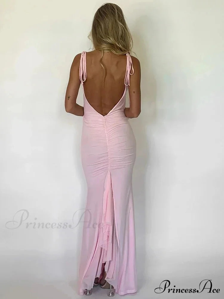 Siren Sleek Fitted Long Holiday Dress vacationdress-250223