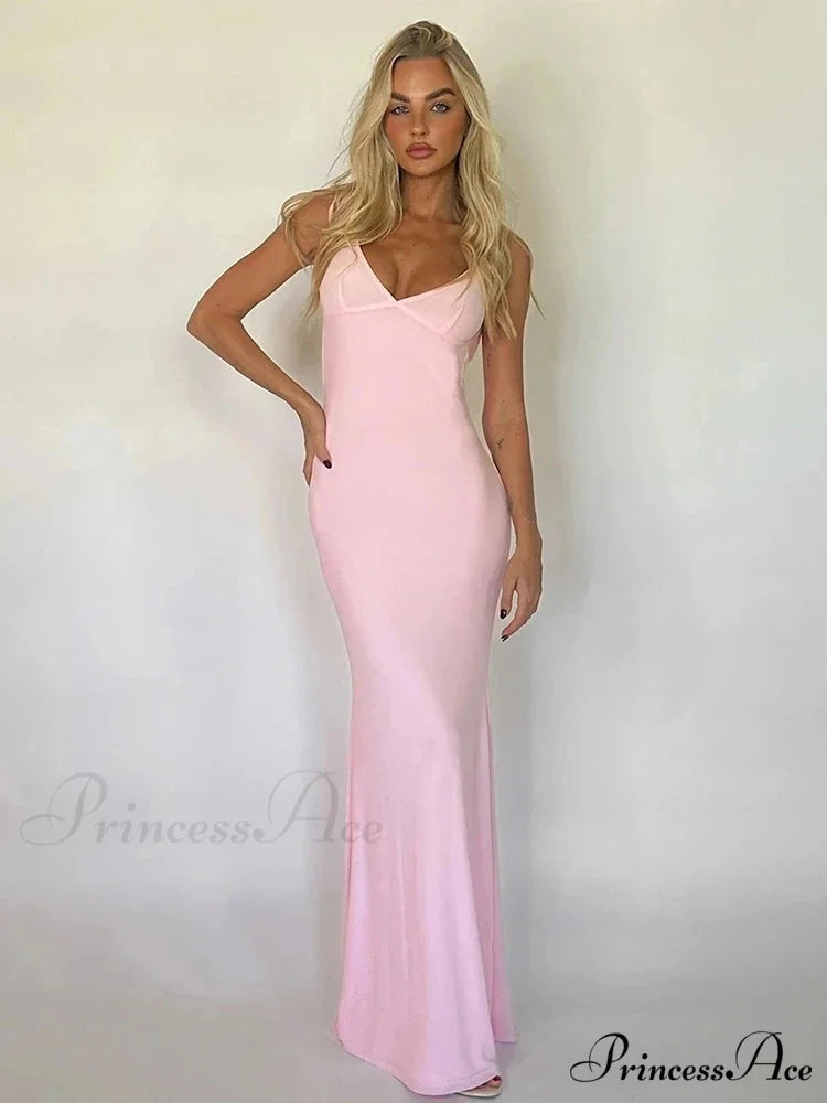 Siren Sleek Fitted Long Holiday Dress vacationdress-250223