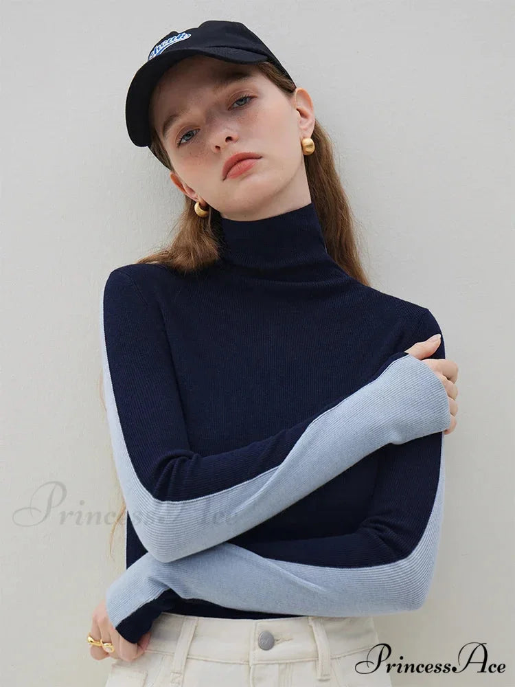 Skinny Design Pair - don Tall Turtleneck Sweater swraters-241228