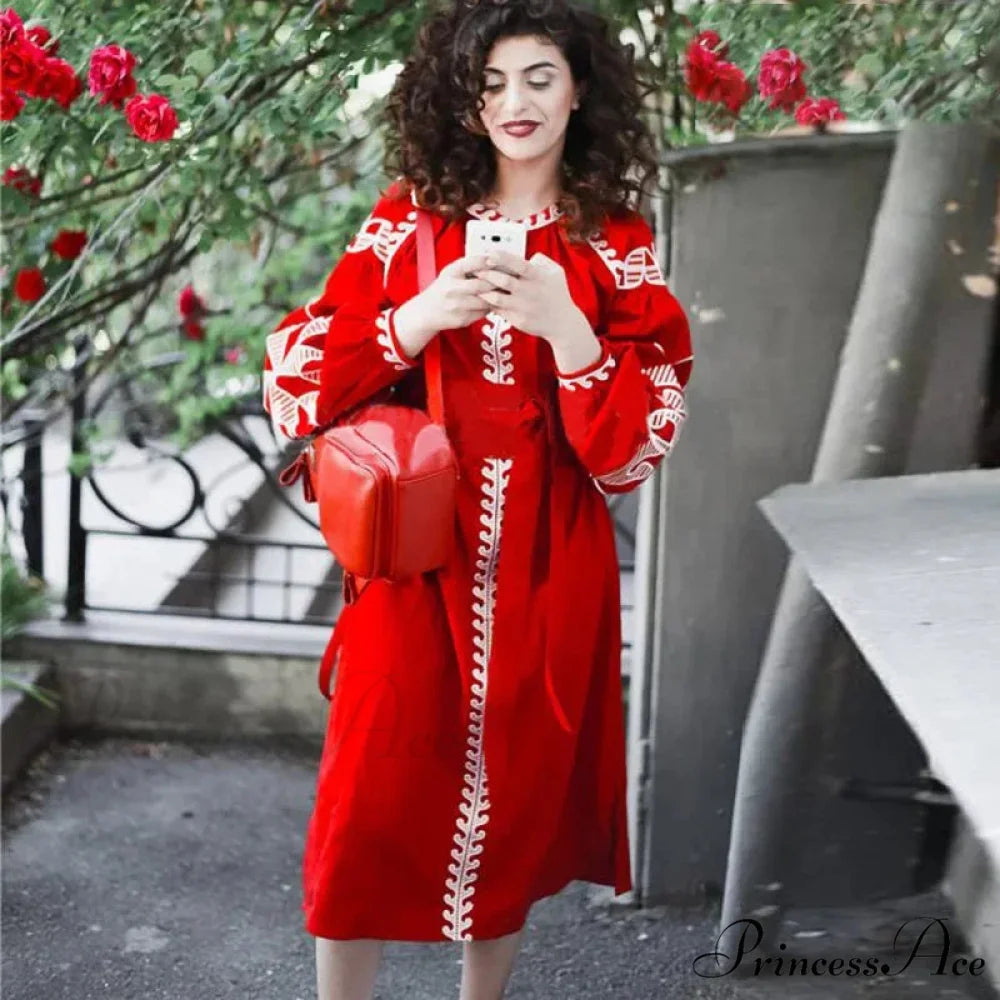 Sleeve Ethnic Tunic Boho Dress bohodress-250126