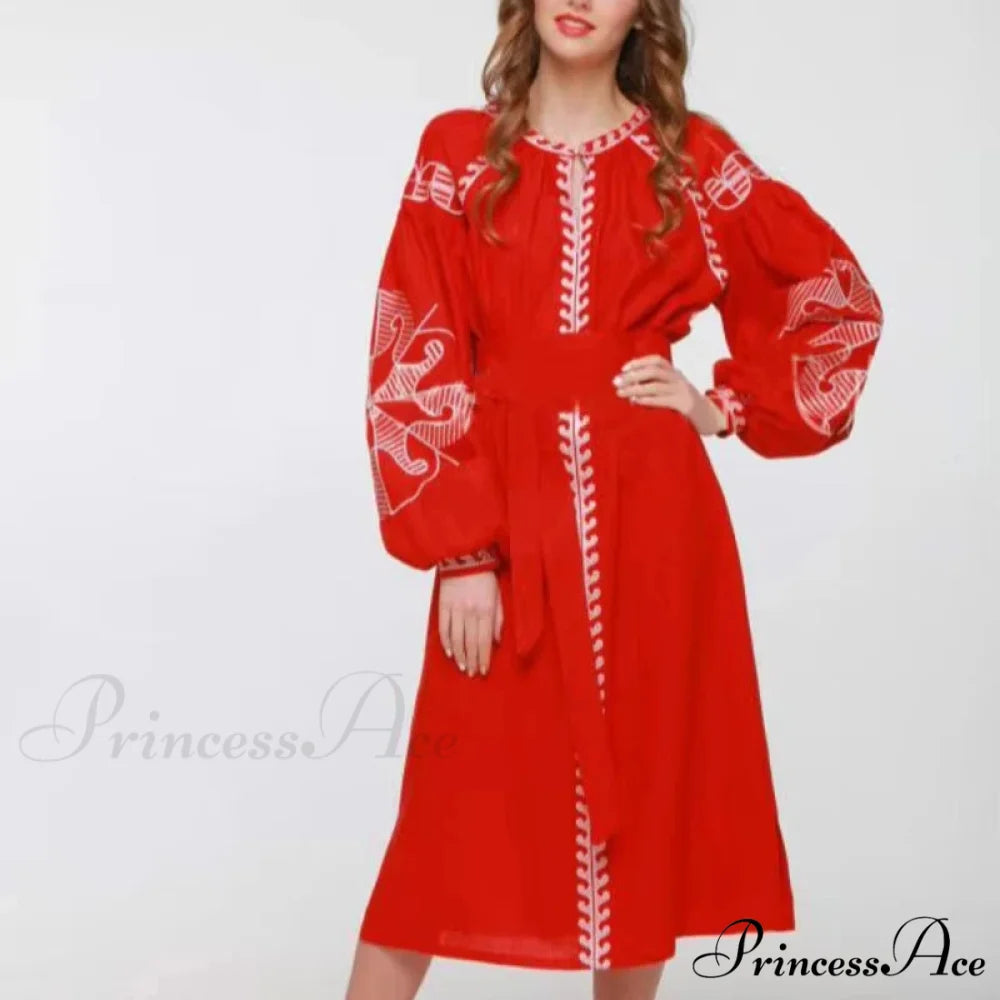 Sleeve Ethnic Tunic Boho Dress bohodress-250126