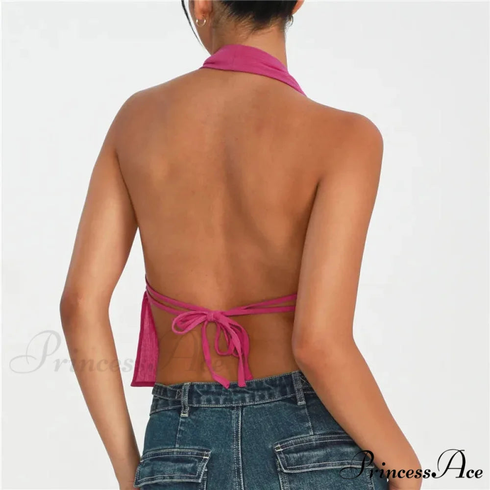 Sleeveless Knot Front Crop Top croptop-250223