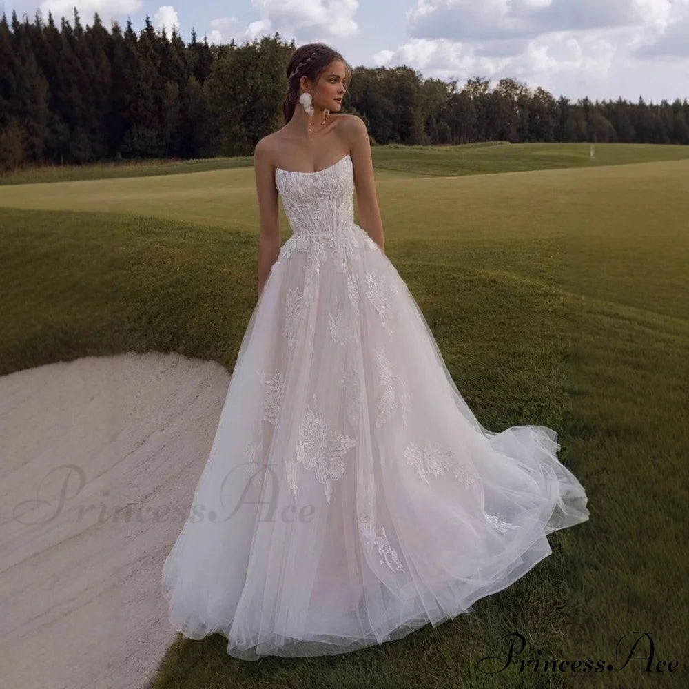Sleeveless Lace Ball Gown Wedding Dress weddingdress-250223