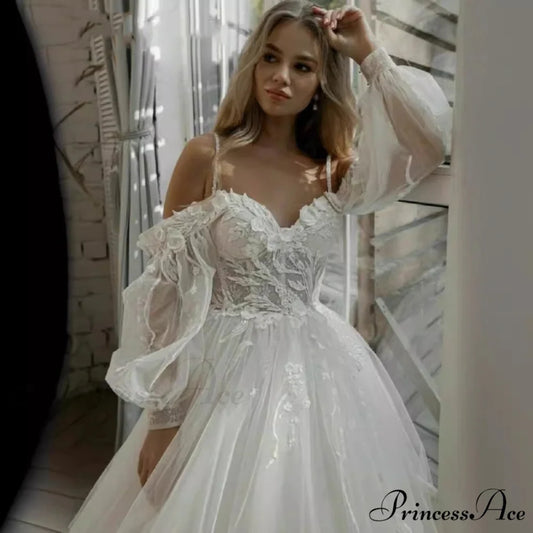 Sleeveless Lace Extended Train Bridal Gown lvory white / 2 weddingdress-250223