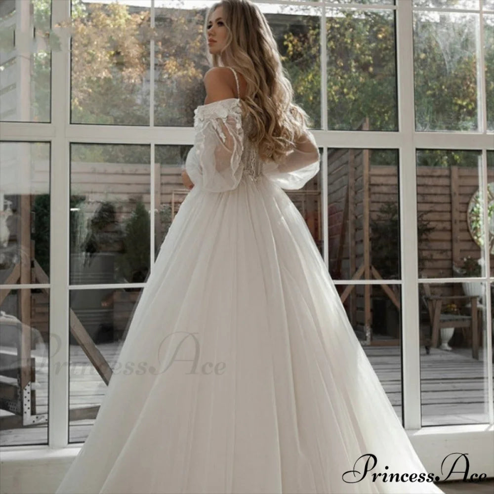 Sleeveless Lace Extended Train Bridal Gown weddingdress-250223