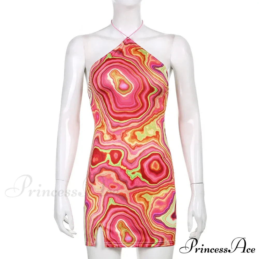 Sleeveless Mini Elegant Party Evening Fashion Camouflage Bandage Bodycon Dress