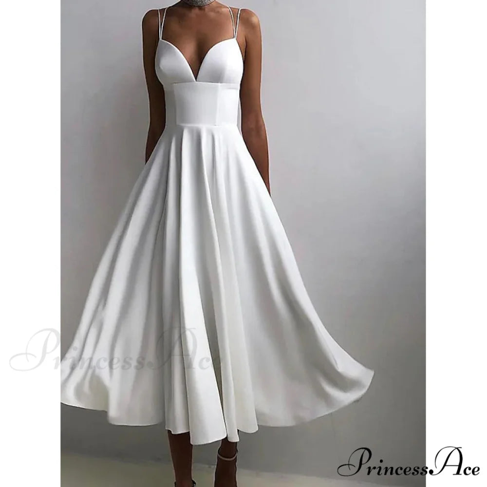 Sleeveless Solid Color Open Back Maxi Dress for Women White / S