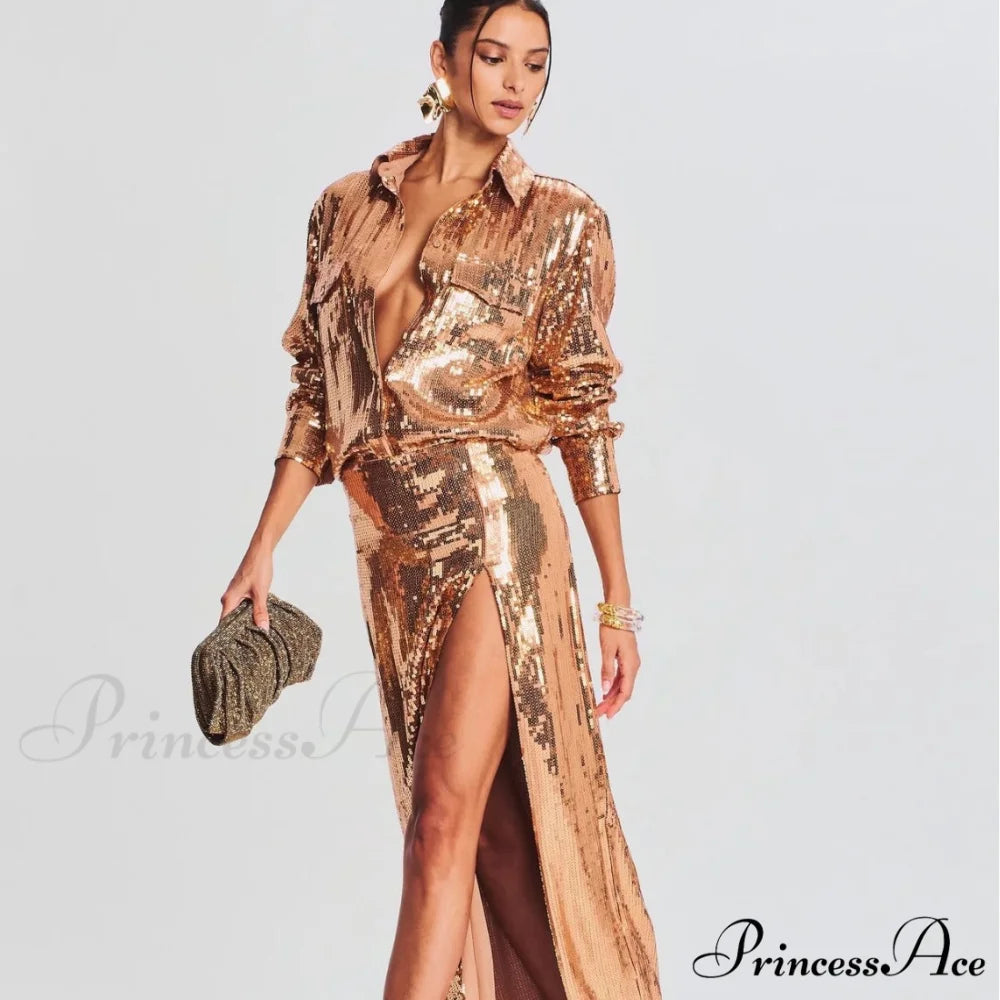 Sleeveless Trim Sequin Celebration Prom Dress silver / XS promdress-250223