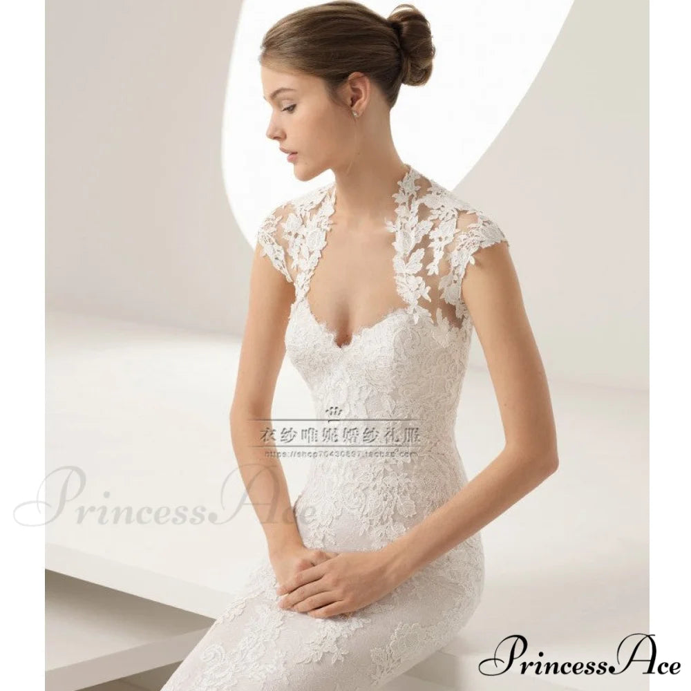 Sleeveless Trumpet Basic Bridal Gown weddingdress-250223