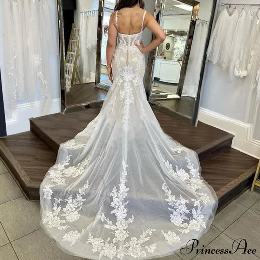 Sleeveless Trumpet Evening Marriage Gown weddingdress-250223