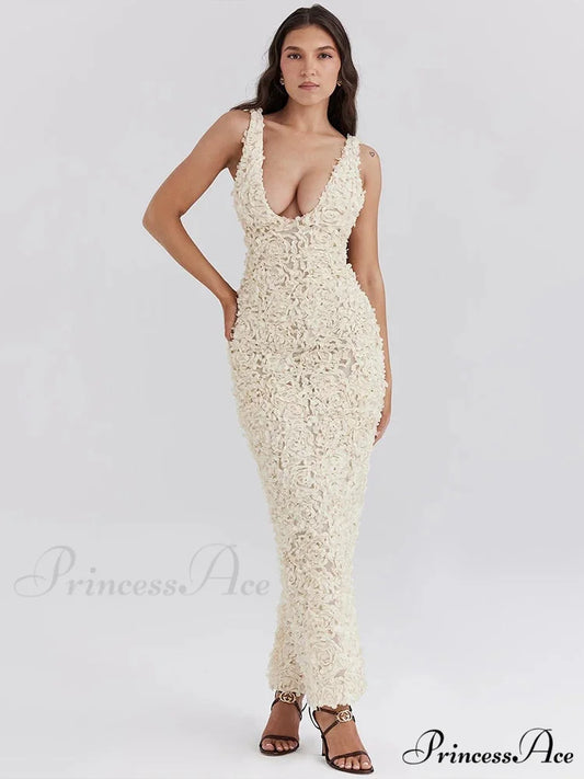 Slim Bodycon Maxi Vacation Dress vacationdress-250223