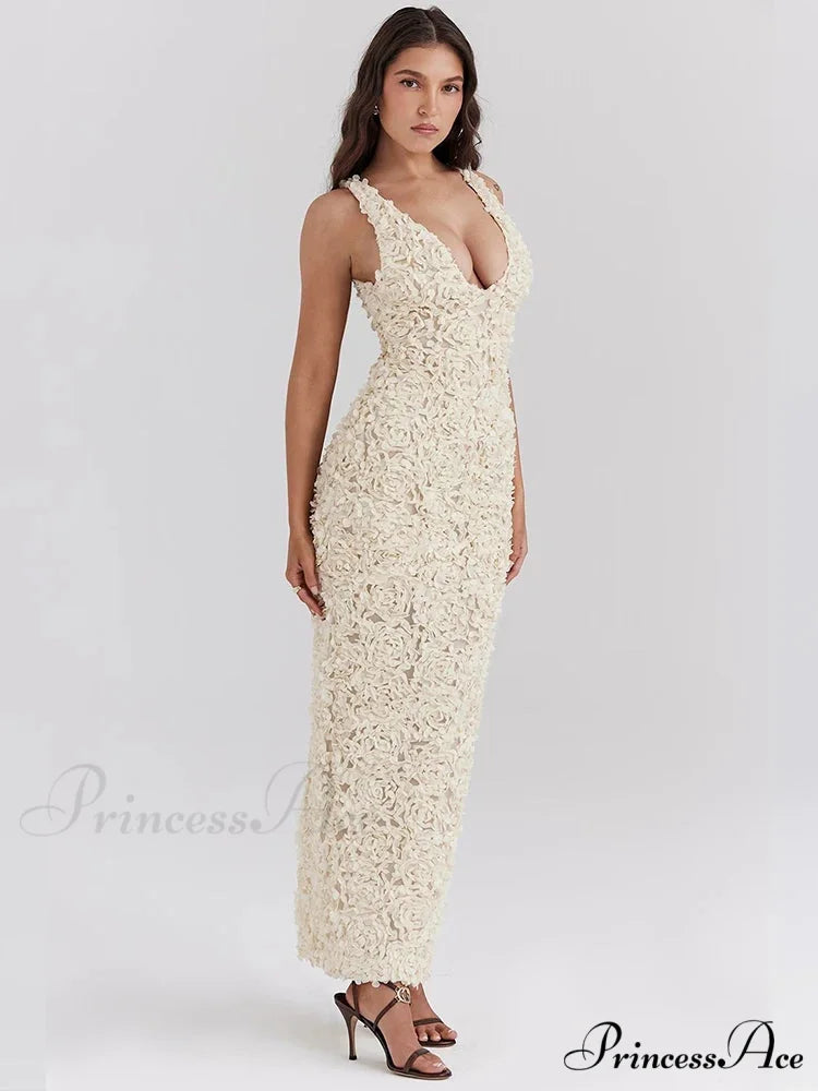 Slim Bodycon Maxi Vacation Dress vacationdress-250223