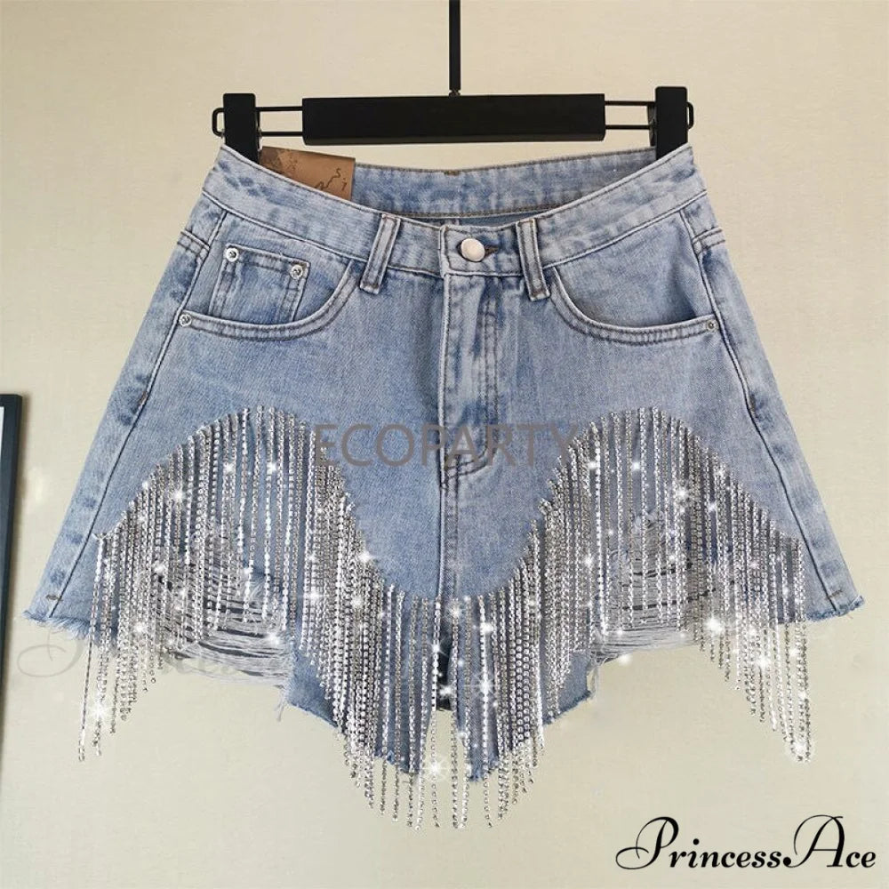 Slim Booty Fringed Denim Ripped Ladies Jeans
