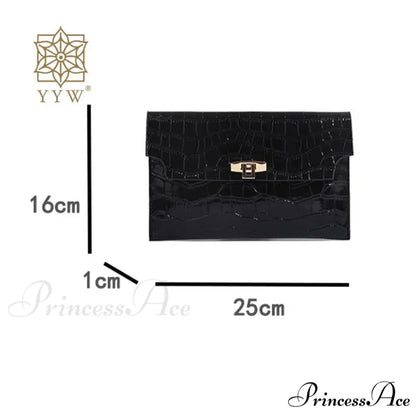 Slim Envelope Alligator Design Wristlet wristlet-250126